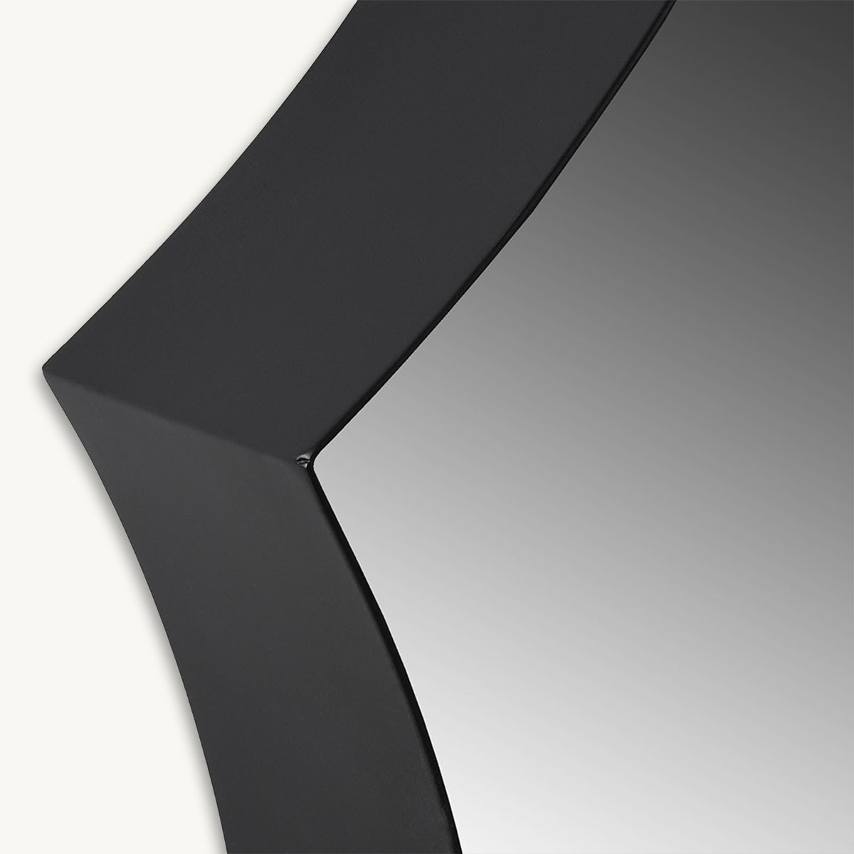 Black Deep Frame Star Shaped Mirror