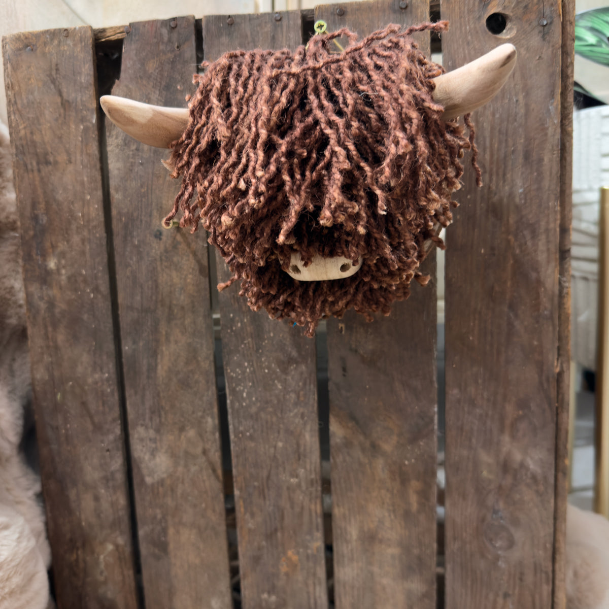 Bonnie Highland Cow Wall Deco - Mini
