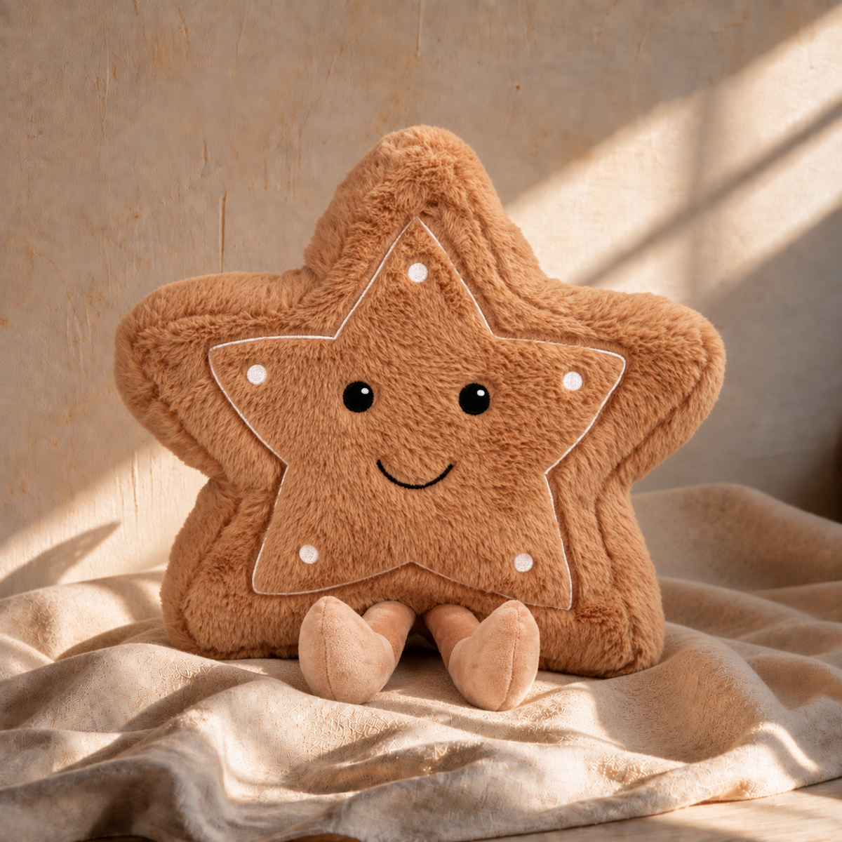 Happy Gingerbread Star Plush
