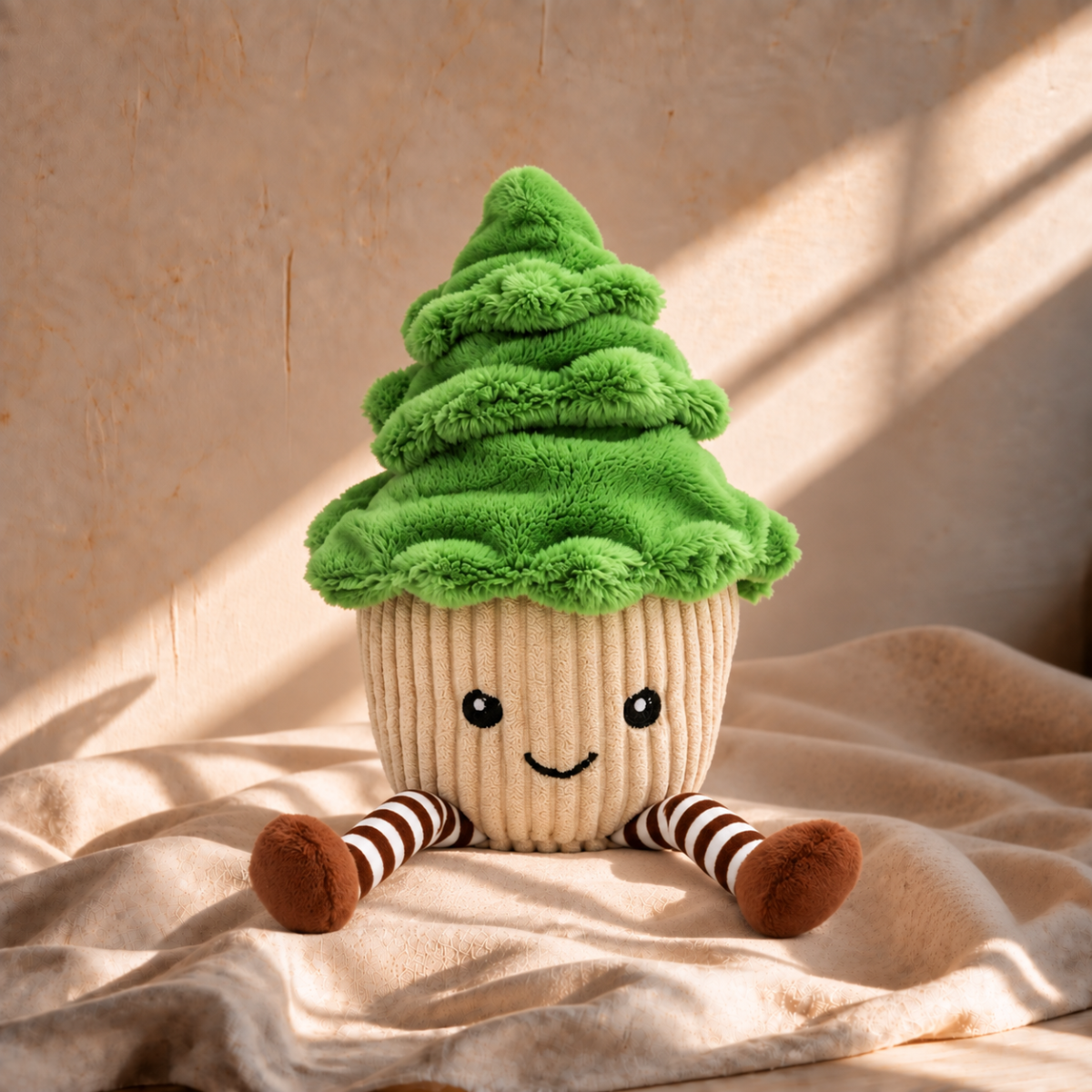 Happy Potted Green Tree Plush