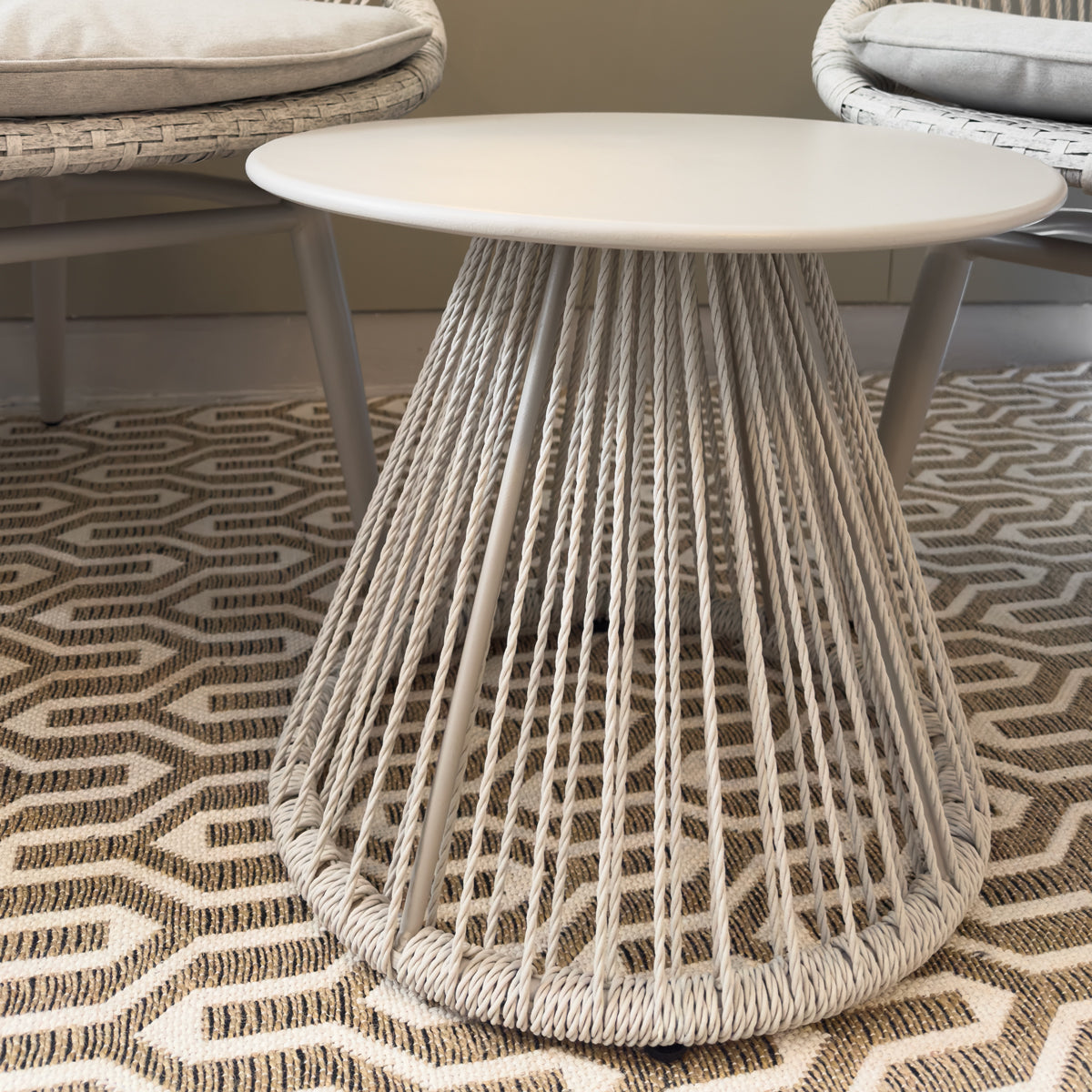 Sorrento Rope Table & 2 Chair Set