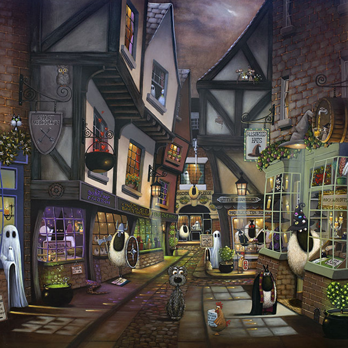 Spellbound Alley Framed Picture