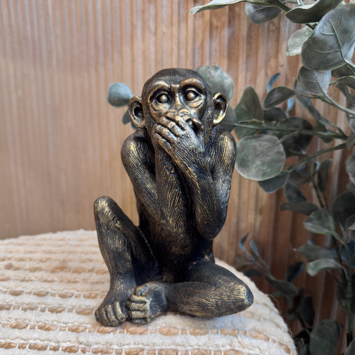 Antique Set of 3 See No Evil Monkeys