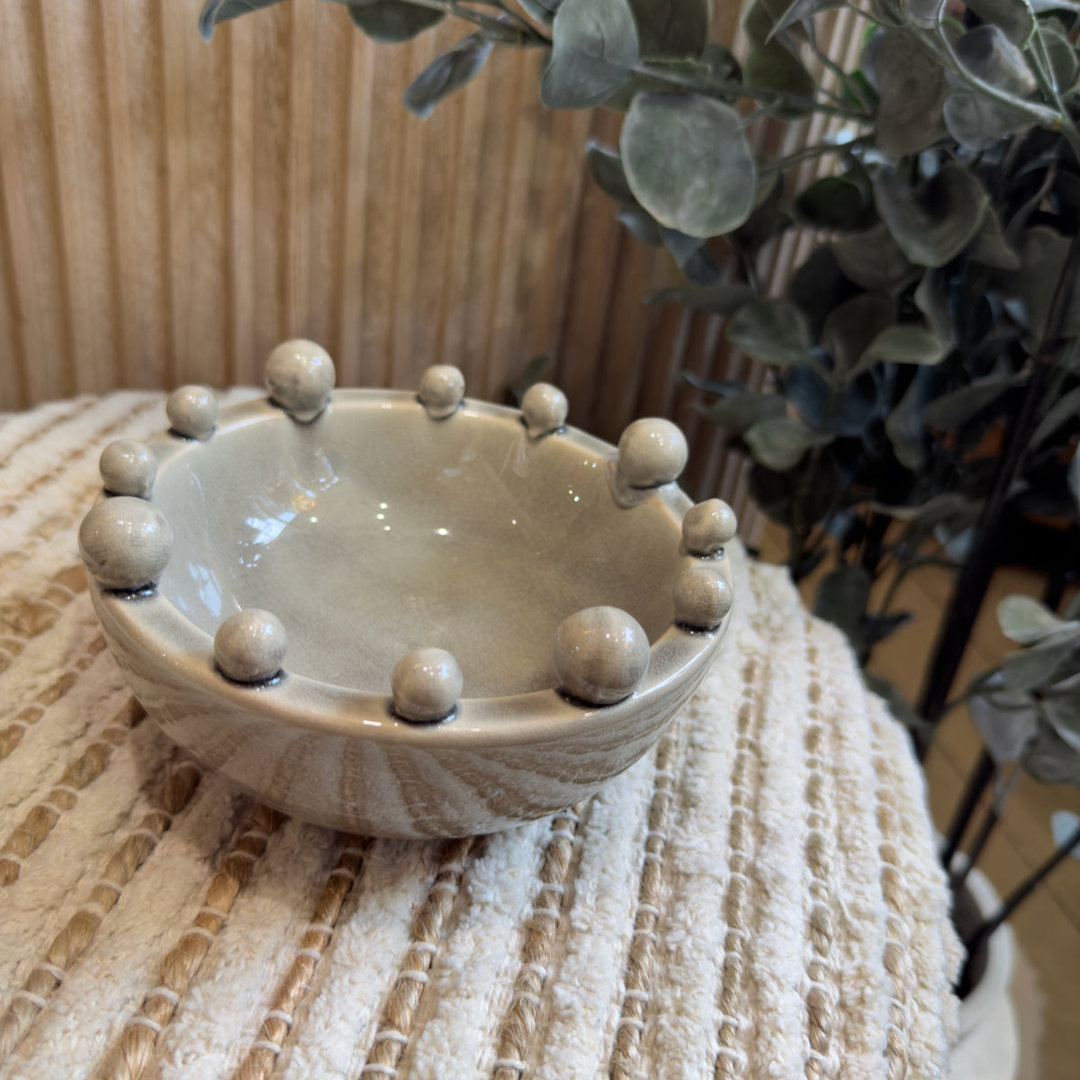 Grey Mini Bobble Bowl
