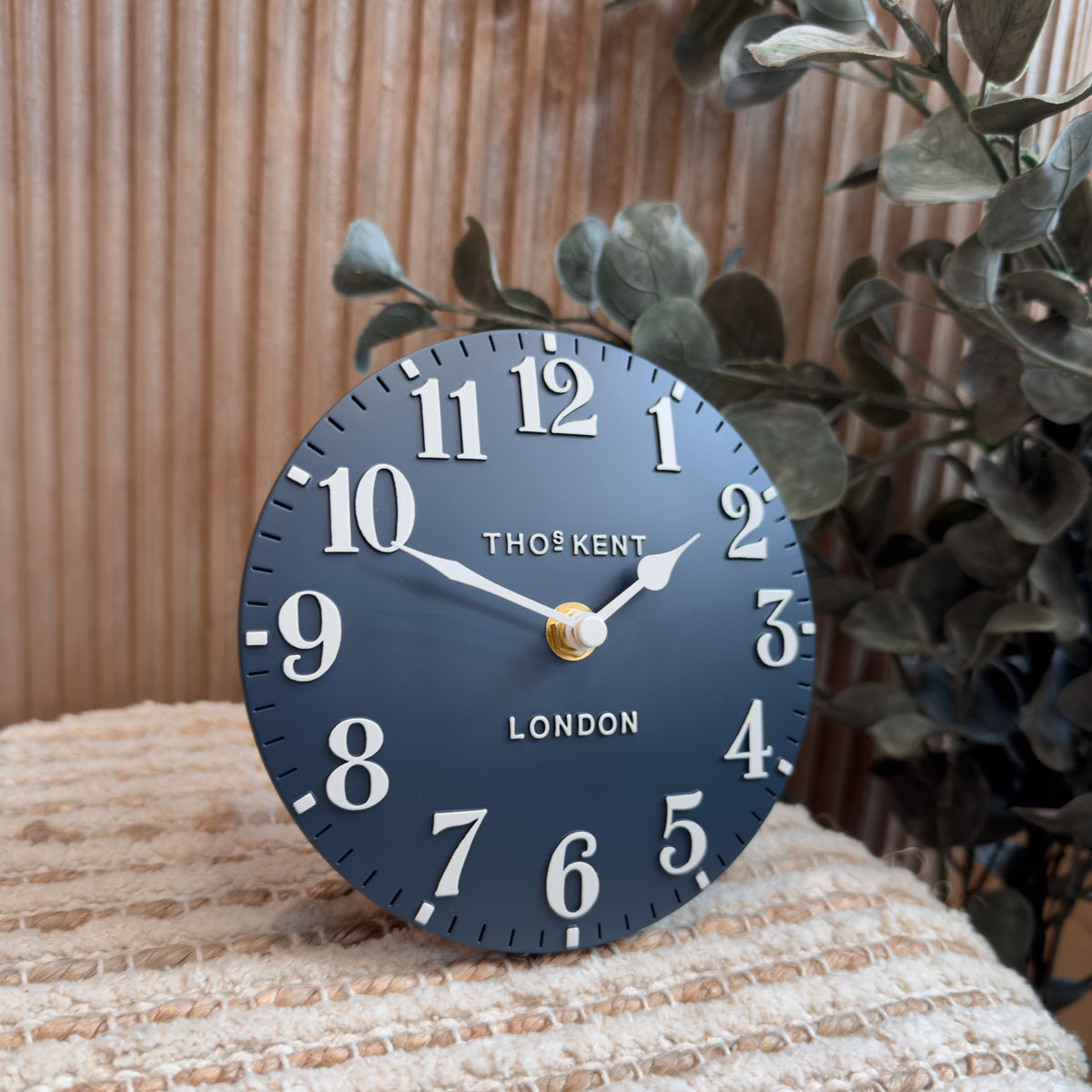 6" Arabic Mantel Clock - Ink