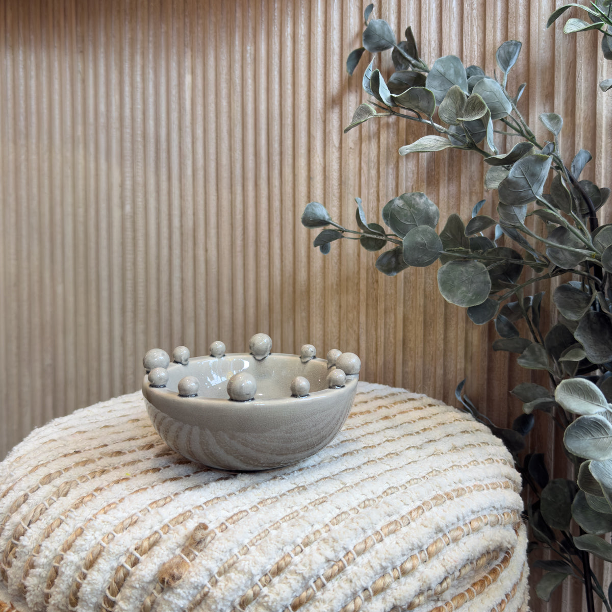 Grey Mini Bobble Bowl