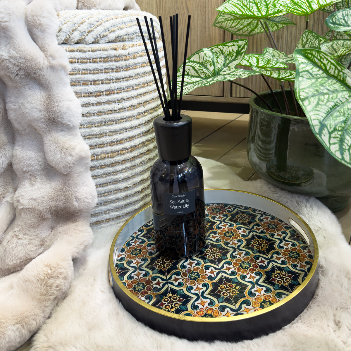 Moroccan Tile Print Tray