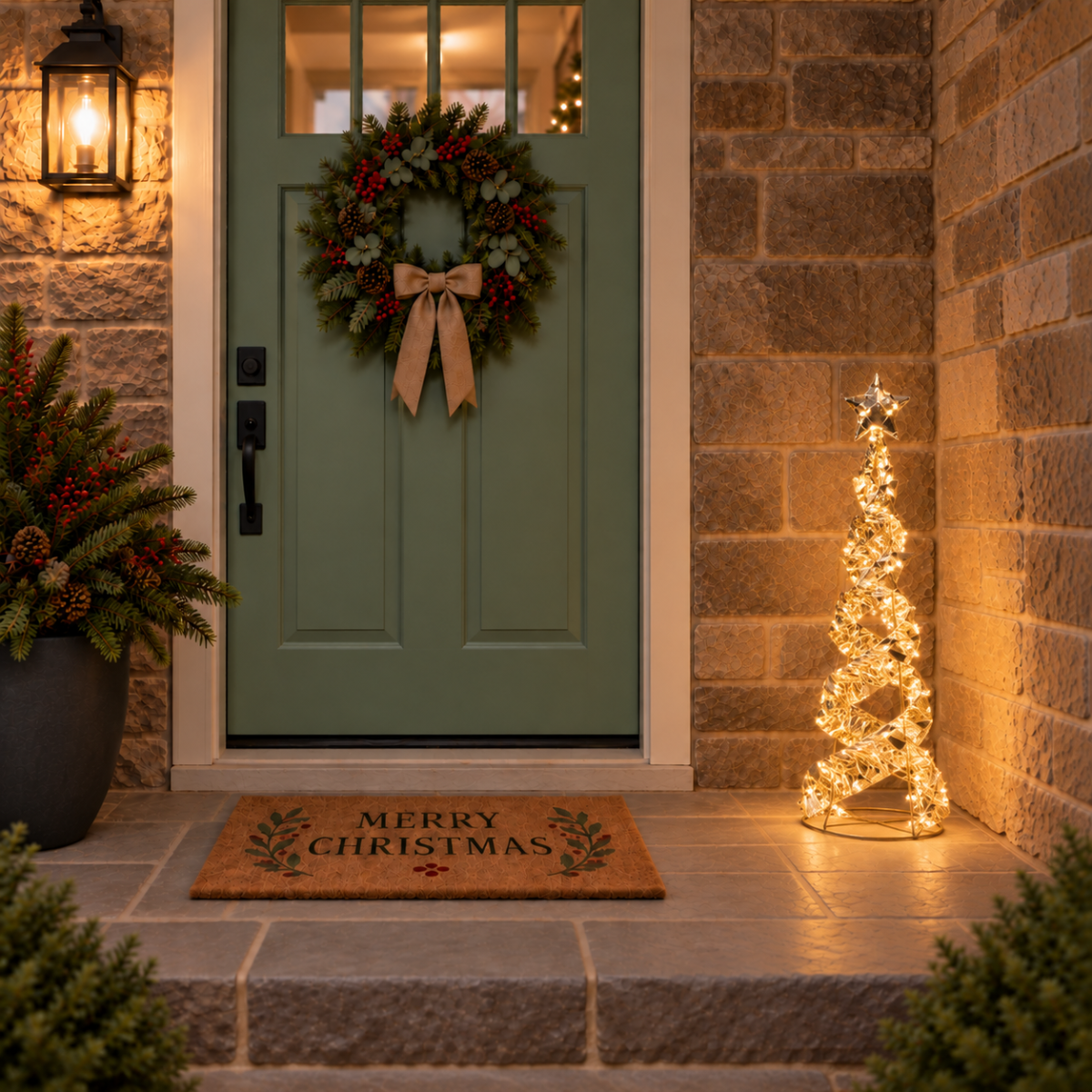 LED Swirled Cone Tree - Small