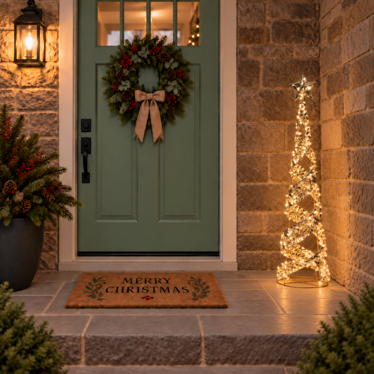 LED Swirled Cone Tree - Large
