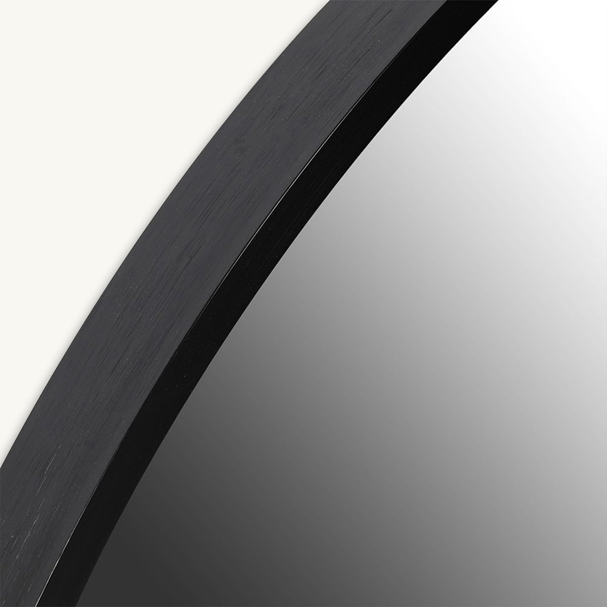 Minimalist Black Frame Arched Mirror