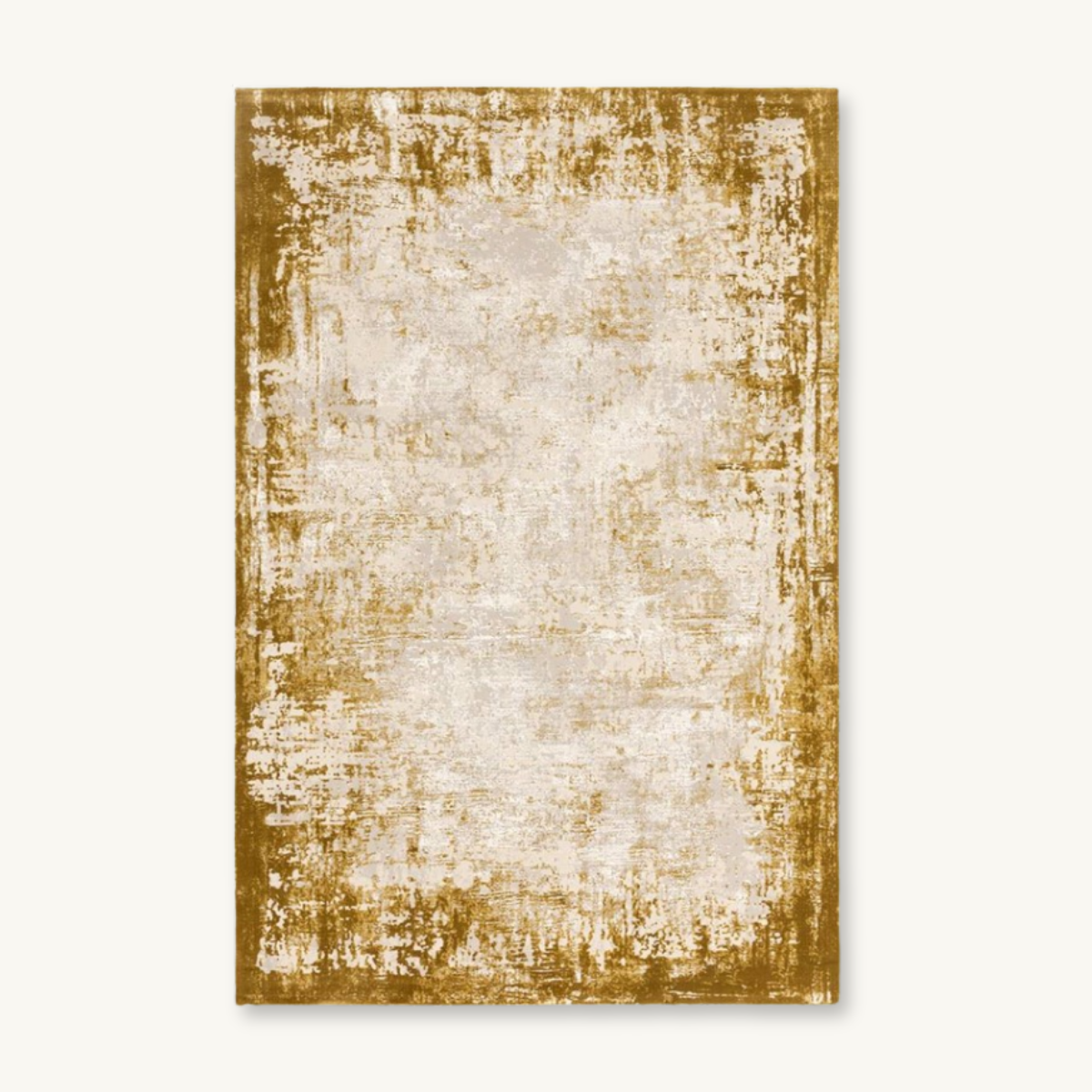 Distressed Golden Edge Rug - Various Sizes