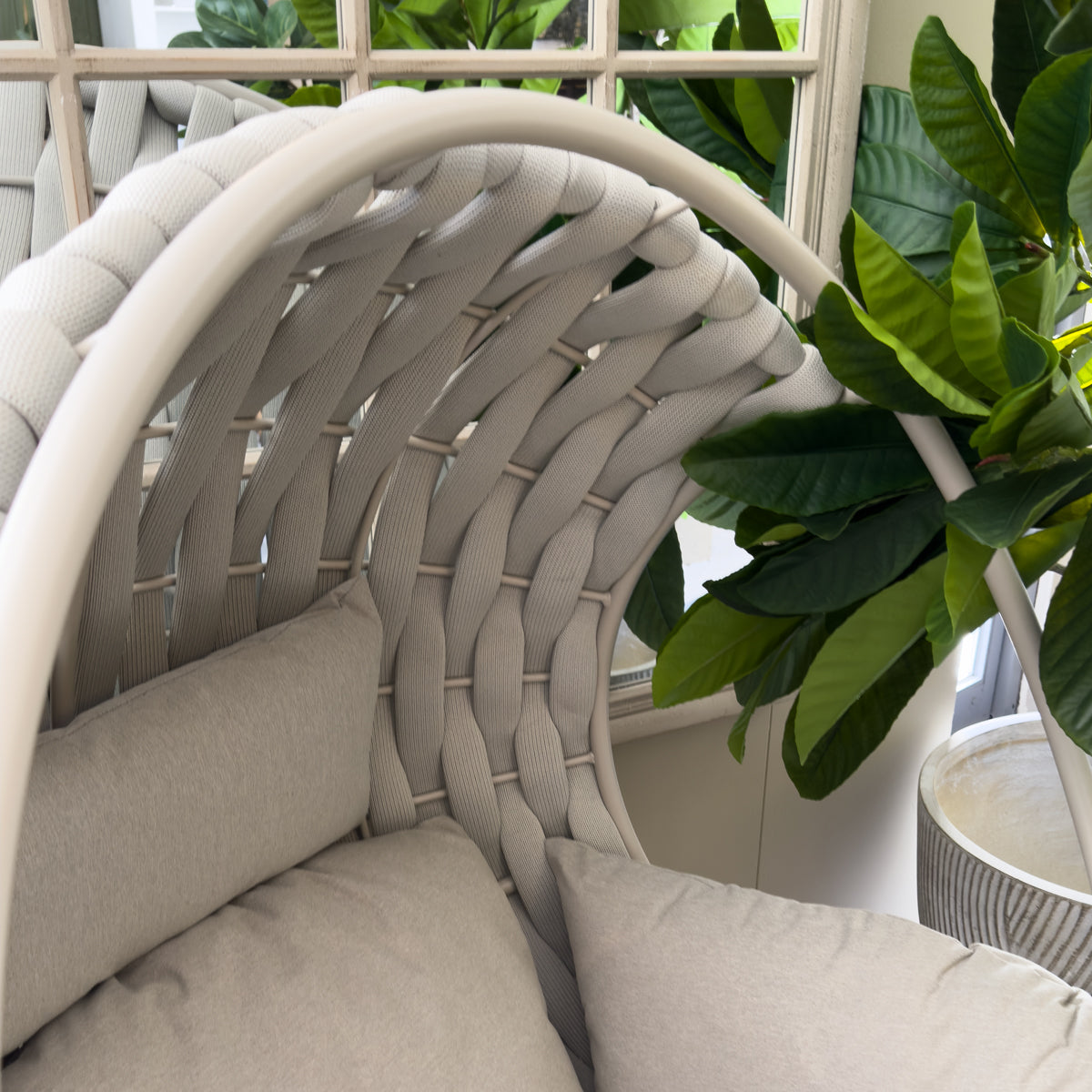 Seville Woven Round Swivel Chair
