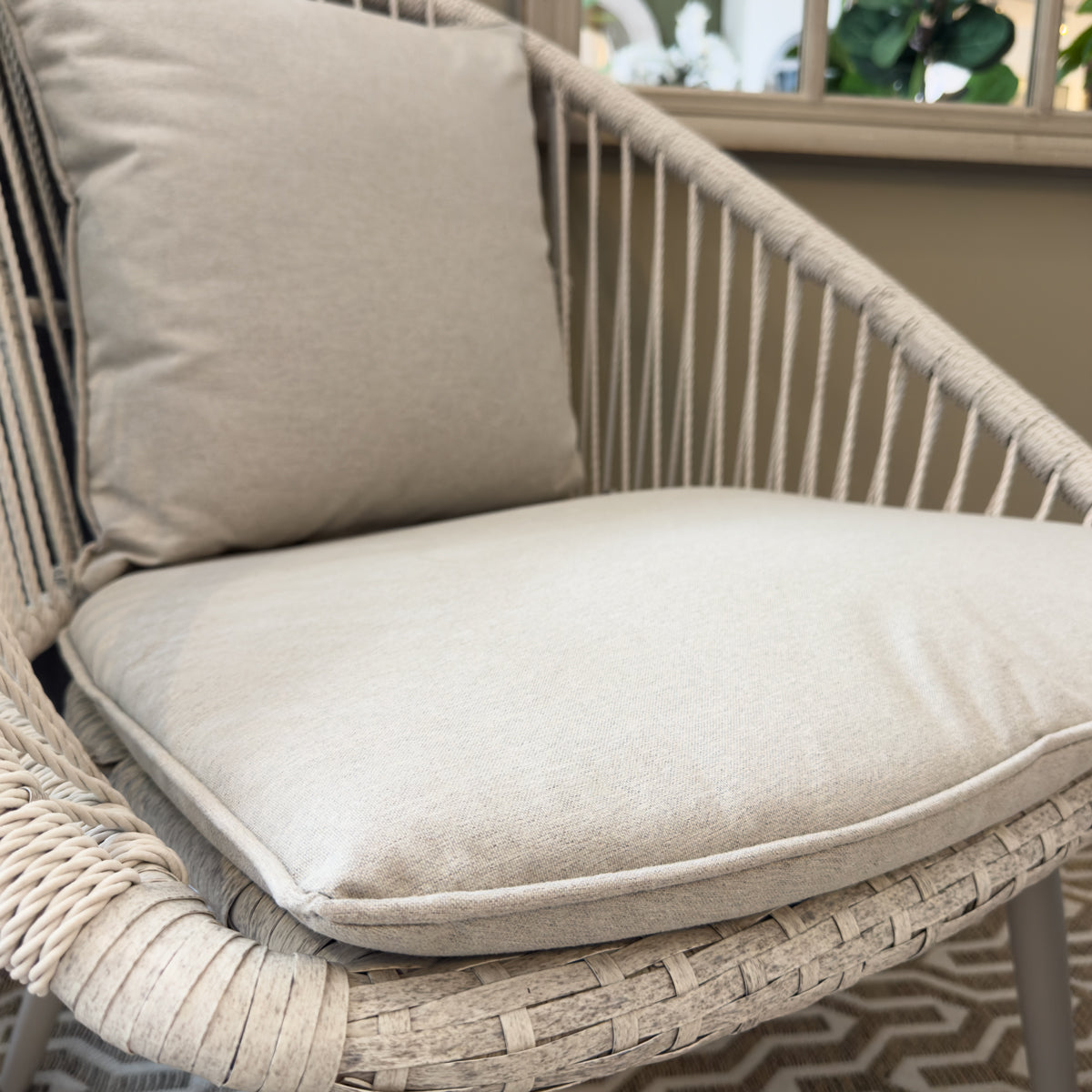 Sorrento Rope Table & 2 Chair Set