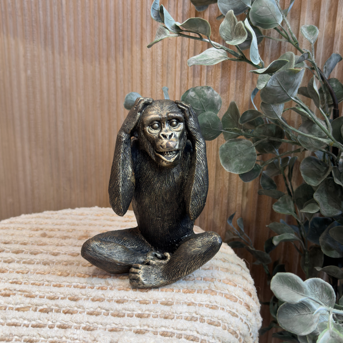 Antique Set of 3 See No Evil Monkeys