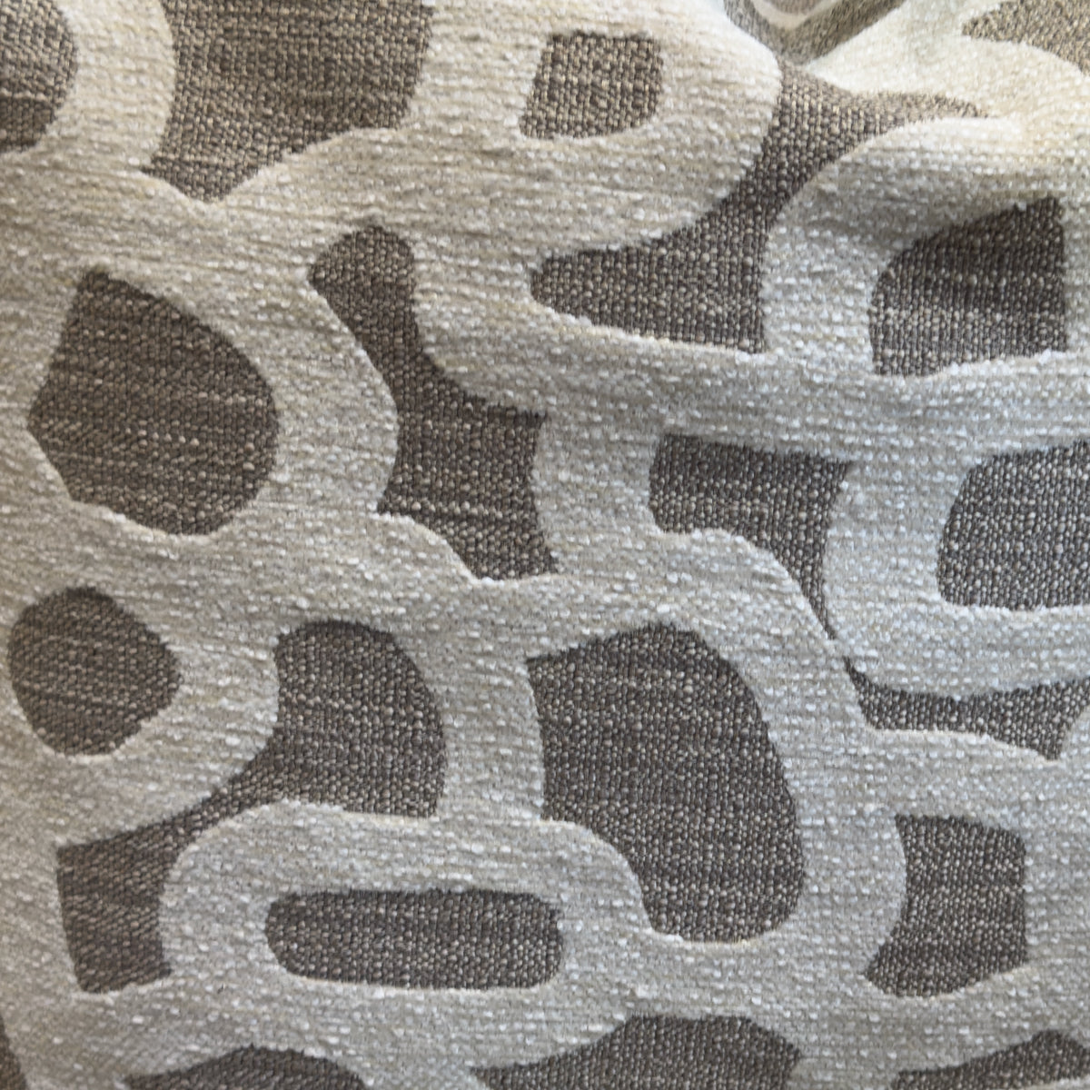Cream & Neutral Abstract Scribble Cushion -50x50cm