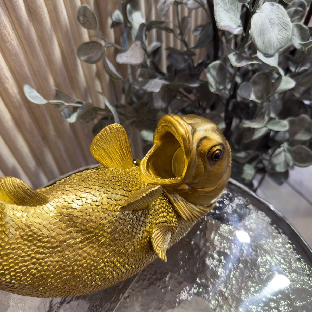 Gold Fish Wine Bottle Holder
