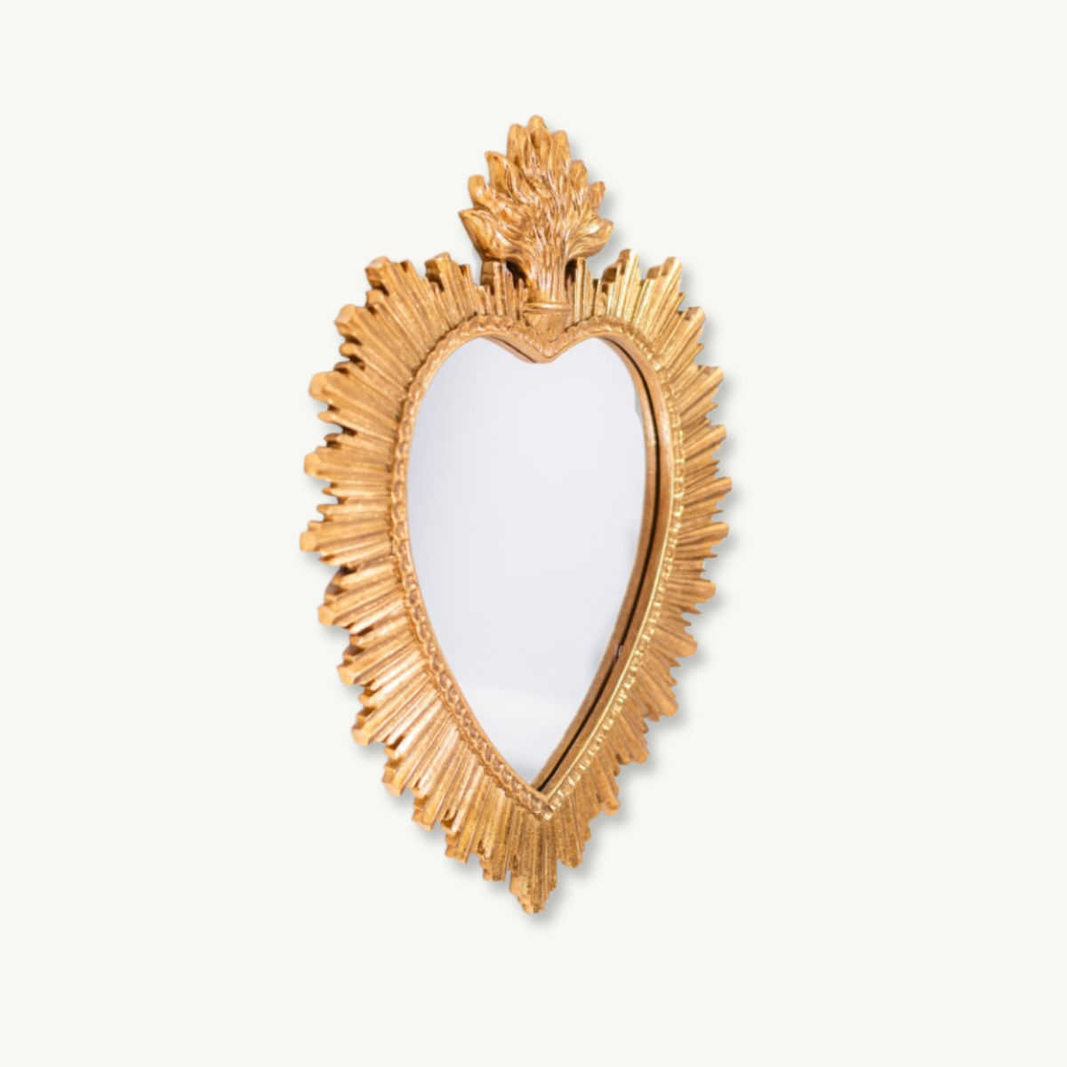 Mini Golden Sacred Heart Mirror