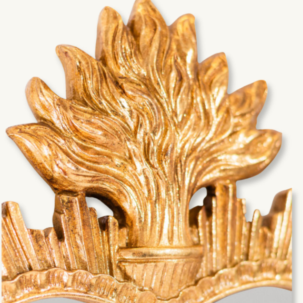 Mini Golden Sacred Heart Mirror
