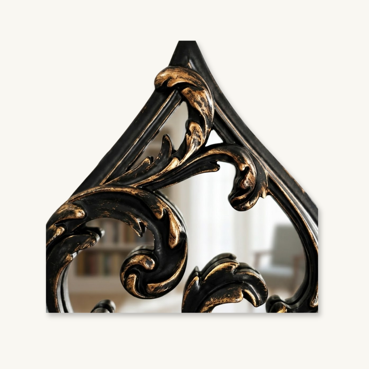 Playing Card Suit Mirror - Spade