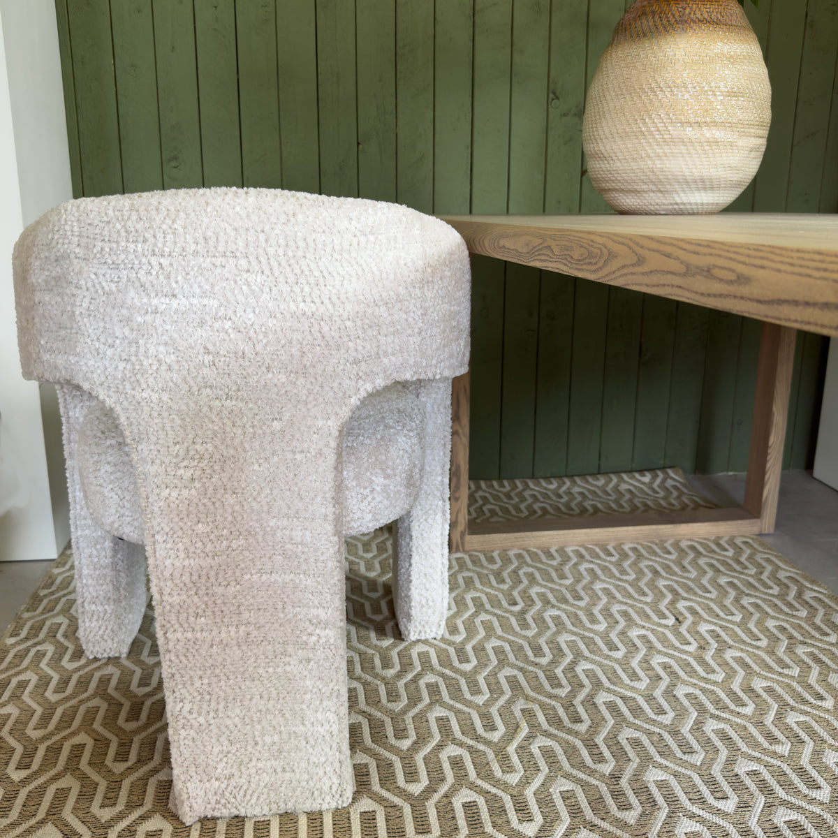 Neutral Low Back Cut Out Dining Chair