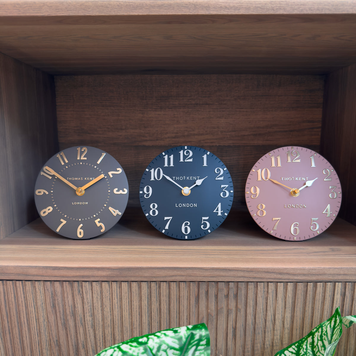 6" Arabic Mantel Clock - Ink