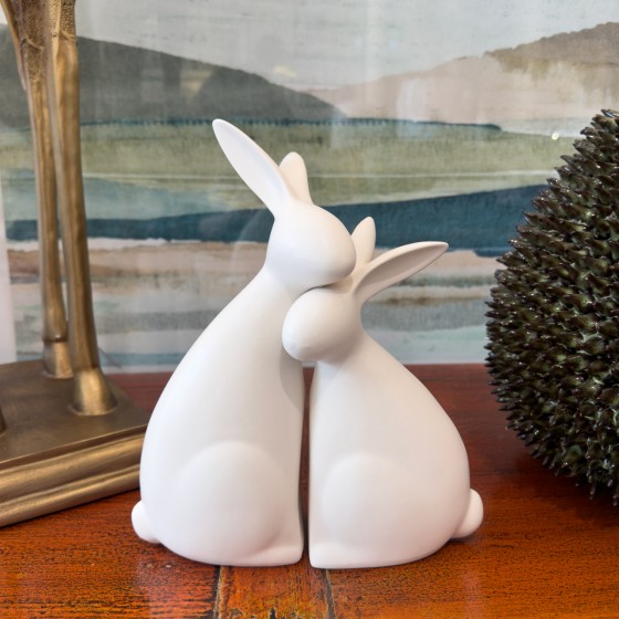 Hugging Rabbits Sculpture