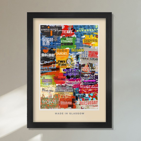 Made In Glasgow A3 Framed Print