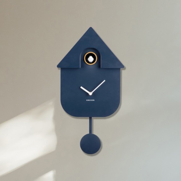 Navy Cuckoo Wall Clock