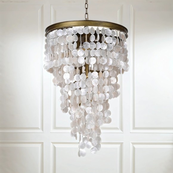 Cascading Shells Chandelier 