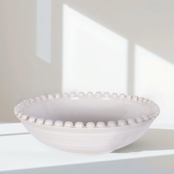 White Melange Glazed Bobble Bowl